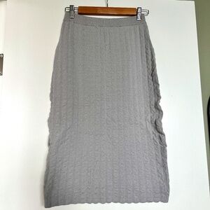 Keepsake Grey Midi Pencil Skirt